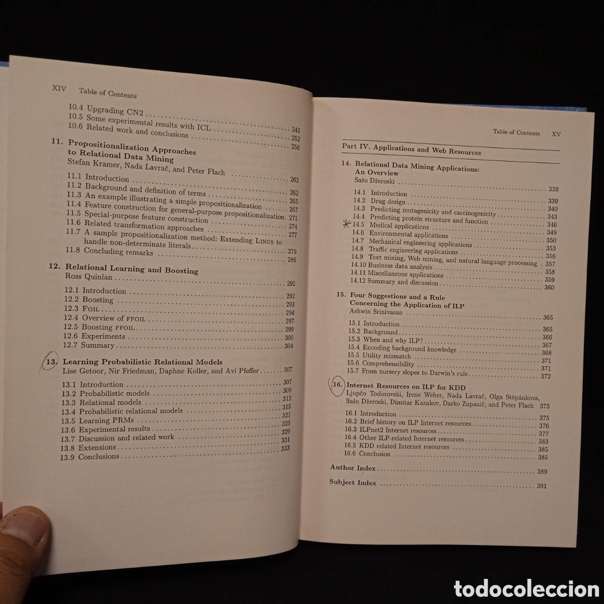 Libros de segunda mano de ciencias: RELATIONAL DATA MINING - SASO DZEROSKI NADA LAVRAC (EDS) - SPRINGER 2001 #9418 - Foto 6