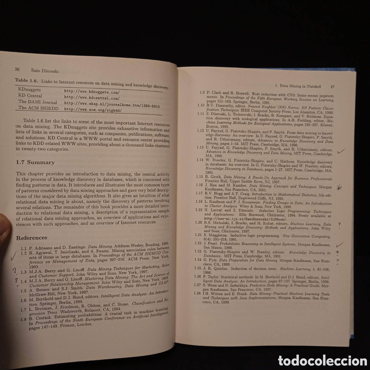 Libros de segunda mano de ciencias: RELATIONAL DATA MINING - SASO DZEROSKI NADA LAVRAC (EDS) - SPRINGER 2001 #9418 - Foto 7