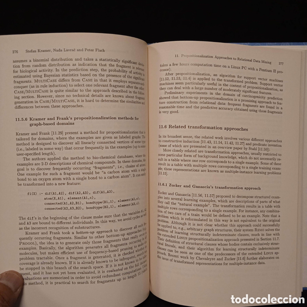 Libros de segunda mano de ciencias: RELATIONAL DATA MINING - SASO DZEROSKI NADA LAVRAC (EDS) - SPRINGER 2001 #9418 - Foto 10