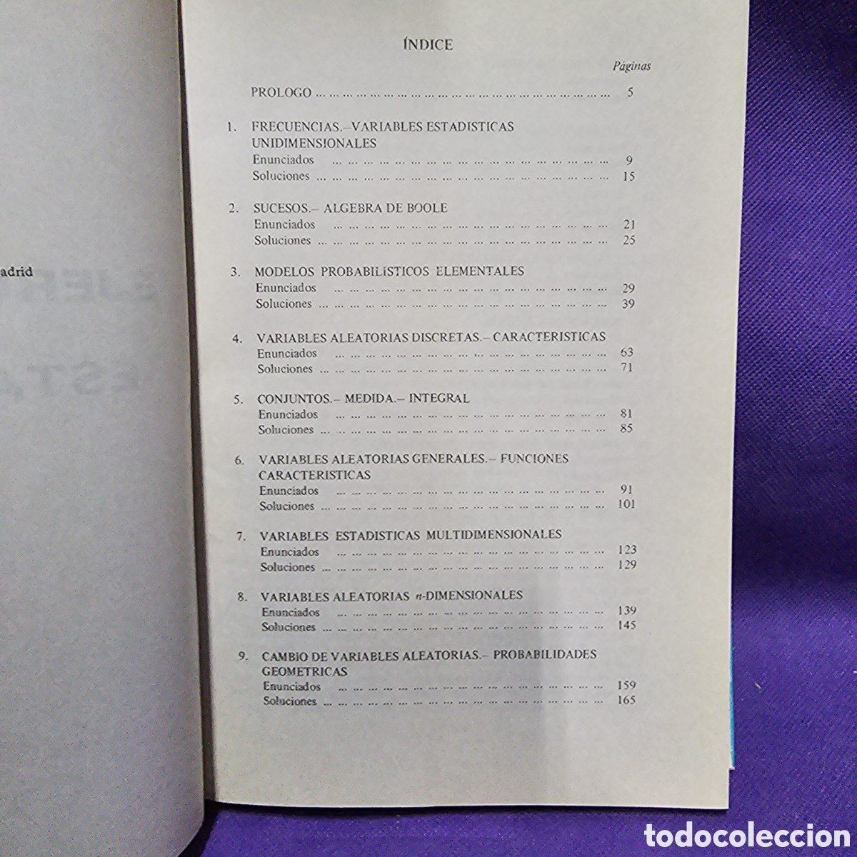 Libros de segunda mano de ciencias: EJERCICIOS DE ESTADISTICA. SIXTO RIOS. MATEMATICA ACTUAL. ICE EDICIONES - Foto 3