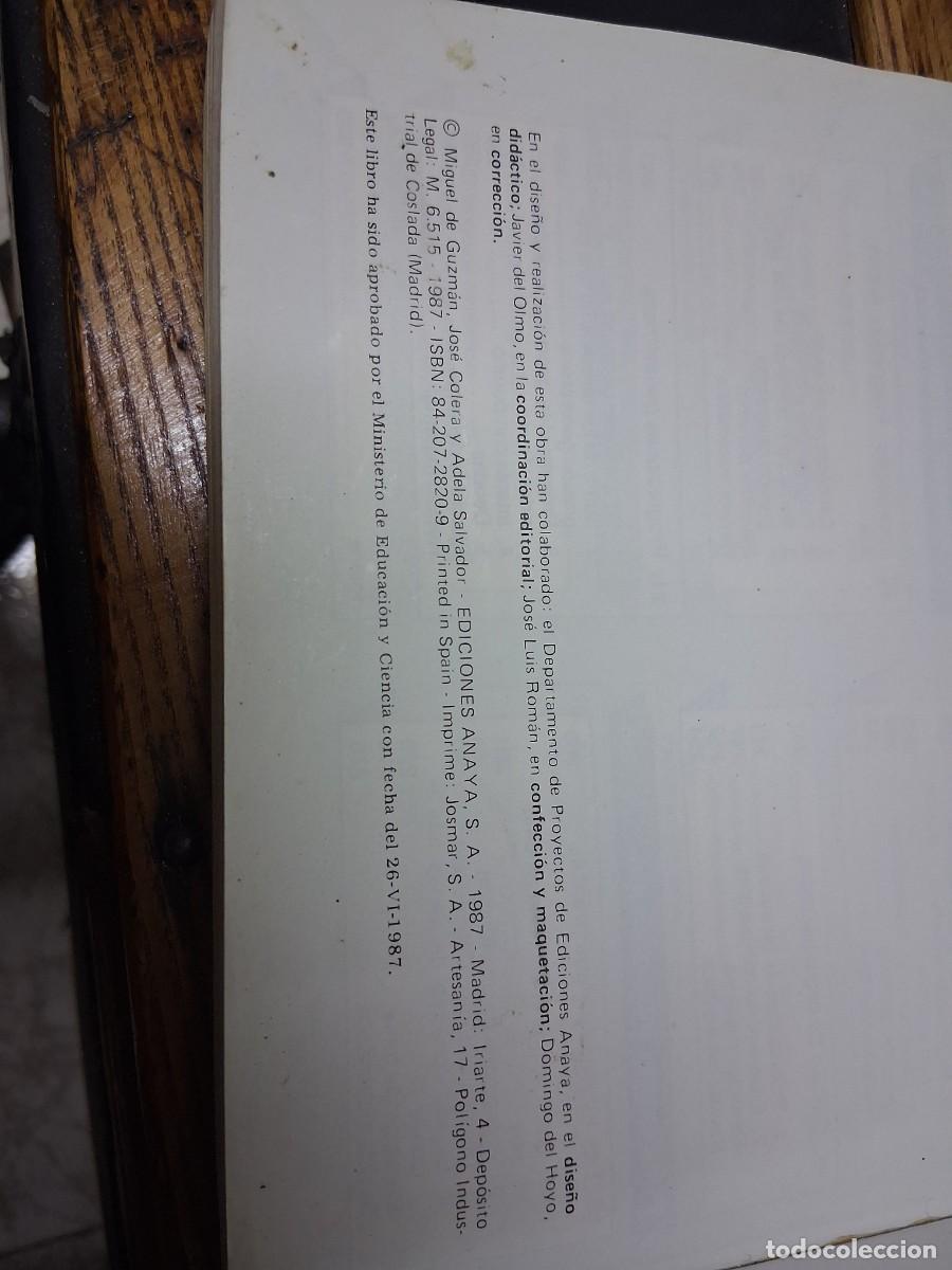 Libros de segunda mano de ciencias: Libro matem&aacute;ticas Anaya 1 bachillerato - Foto 5