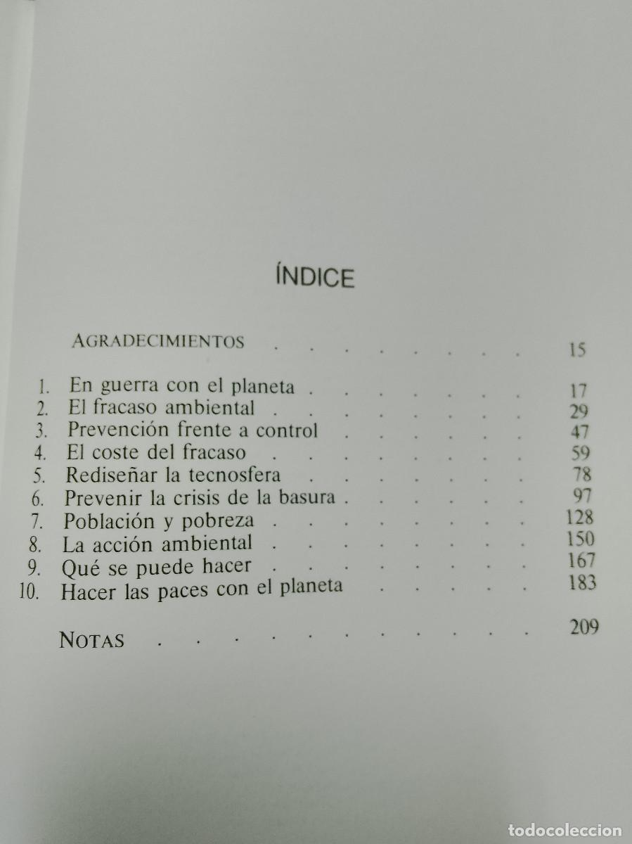 Libros de segunda mano de ciencias: Barry Commoner: En paz con el planeta (RBA. 1994) - Foto 3