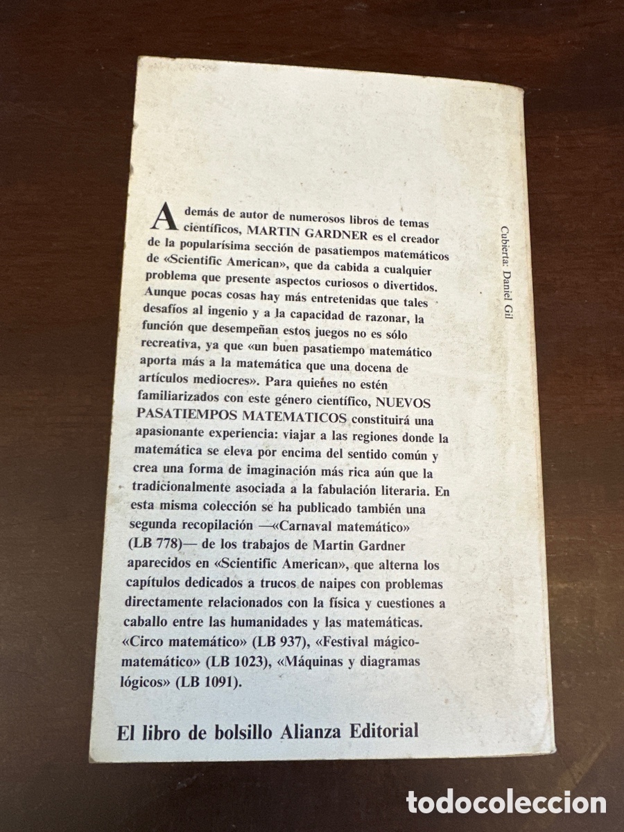 Libros de segunda mano de ciencias: NUEVOS PENSAMIENTOS MATEM&Aacute;TICOS. MARTIN GARDNER - Foto 7