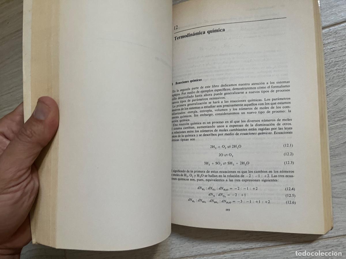 Libros de segunda mano de ciencias: TERMODIN&Aacute;MICA - H.B. Callen - Foto 8