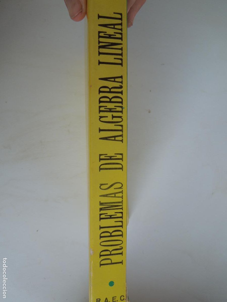 Libros de segunda mano de ciencias: PROBLEMAS DE ALGEBRA LINEAL - R.A.E.C. MADRID 1971. - Foto 2
