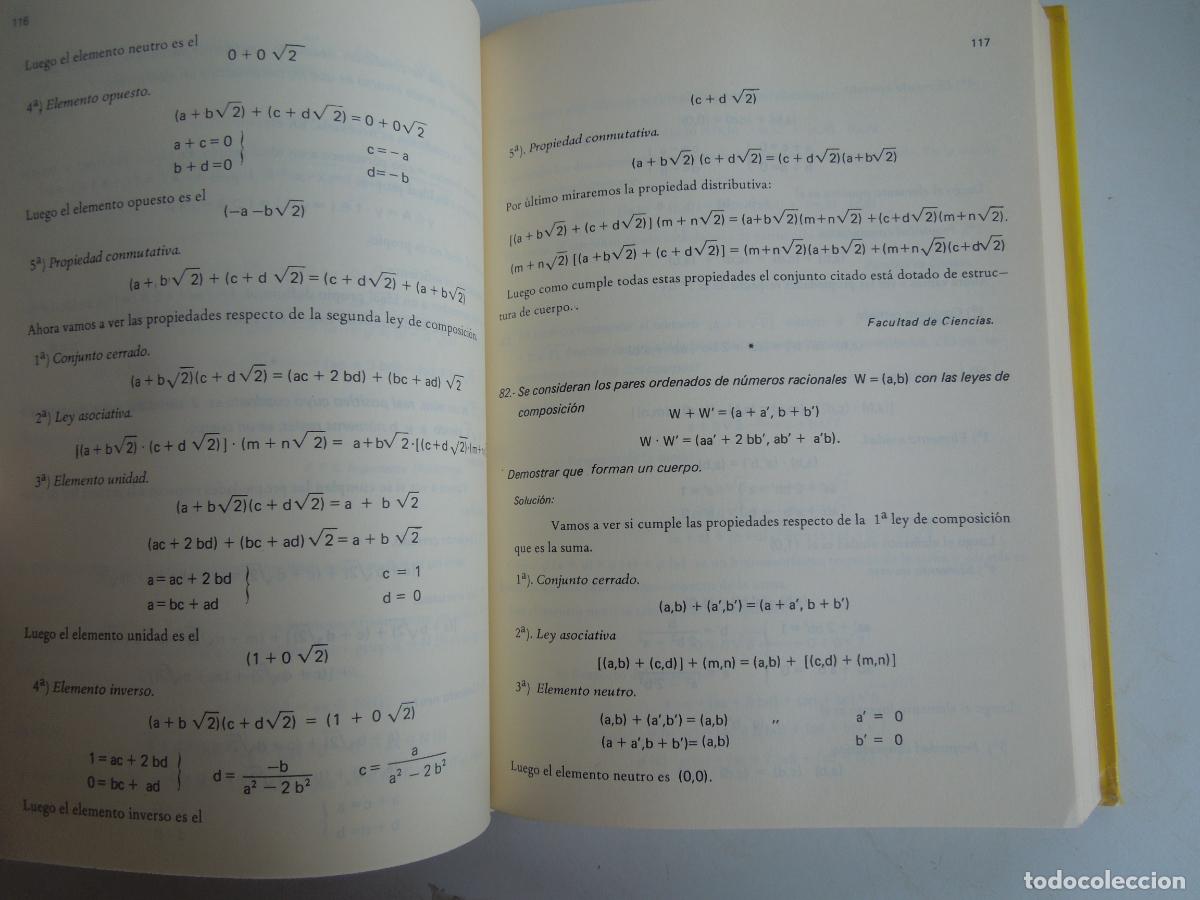 Libros de segunda mano de ciencias: PROBLEMAS DE ALGEBRA LINEAL - R.A.E.C. MADRID 1971. - Foto 7