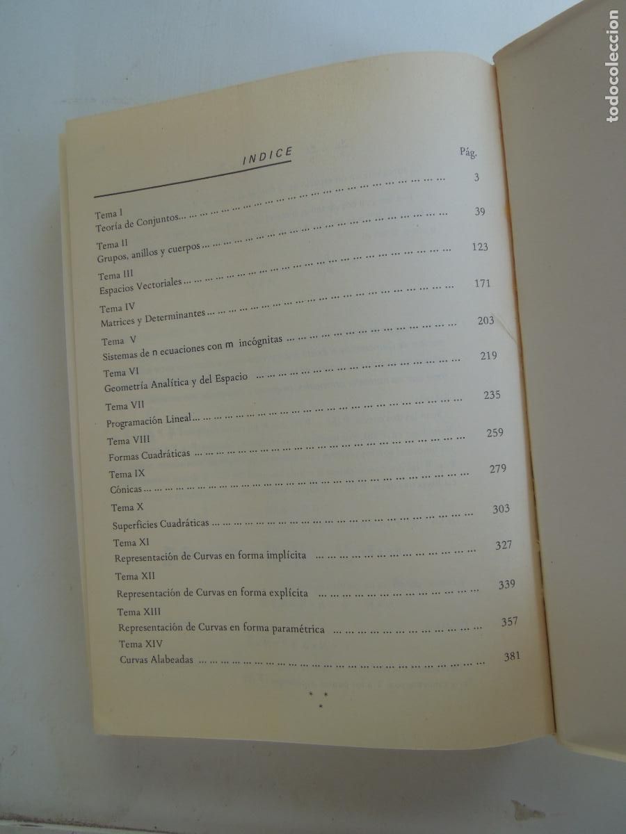 Libros de segunda mano de ciencias: PROBLEMAS DE ALGEBRA LINEAL - R.A.E.C. MADRID 1971. - Foto 9