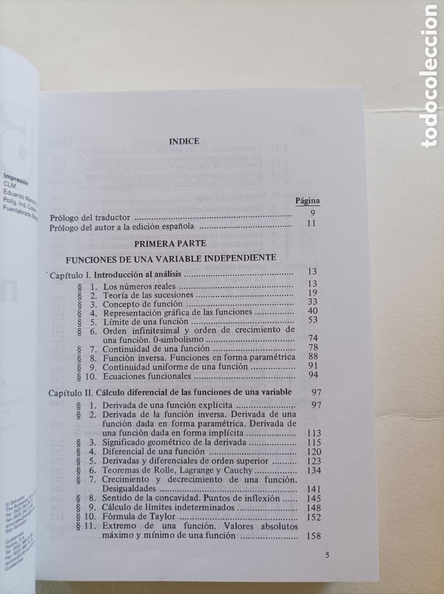 Libros de segunda mano de ciencias: 5000 problema de an&aacute;lisis matem&aacute;tico / B. P. Demidovich - Foto 4