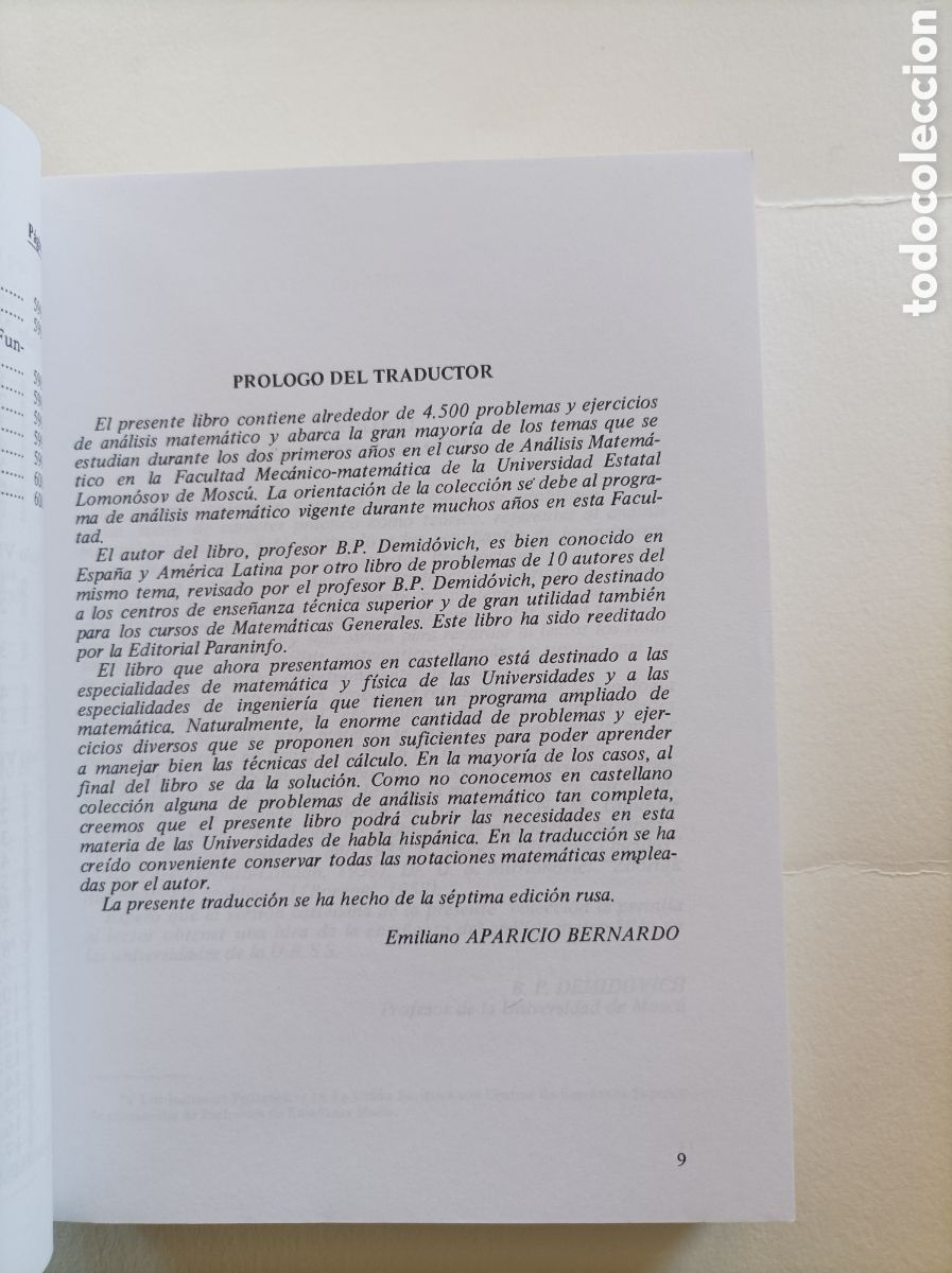 Libros de segunda mano de ciencias: 5000 problema de an&aacute;lisis matem&aacute;tico / B. P. Demidovich - Foto 8