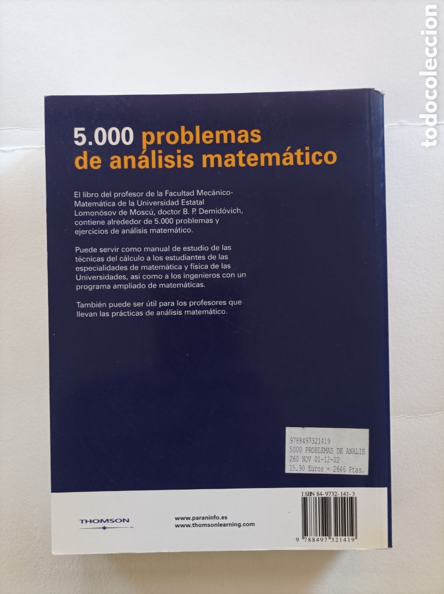 Libros de segunda mano de ciencias: 5000 problema de an&aacute;lisis matem&aacute;tico / B. P. Demidovich - Foto 11