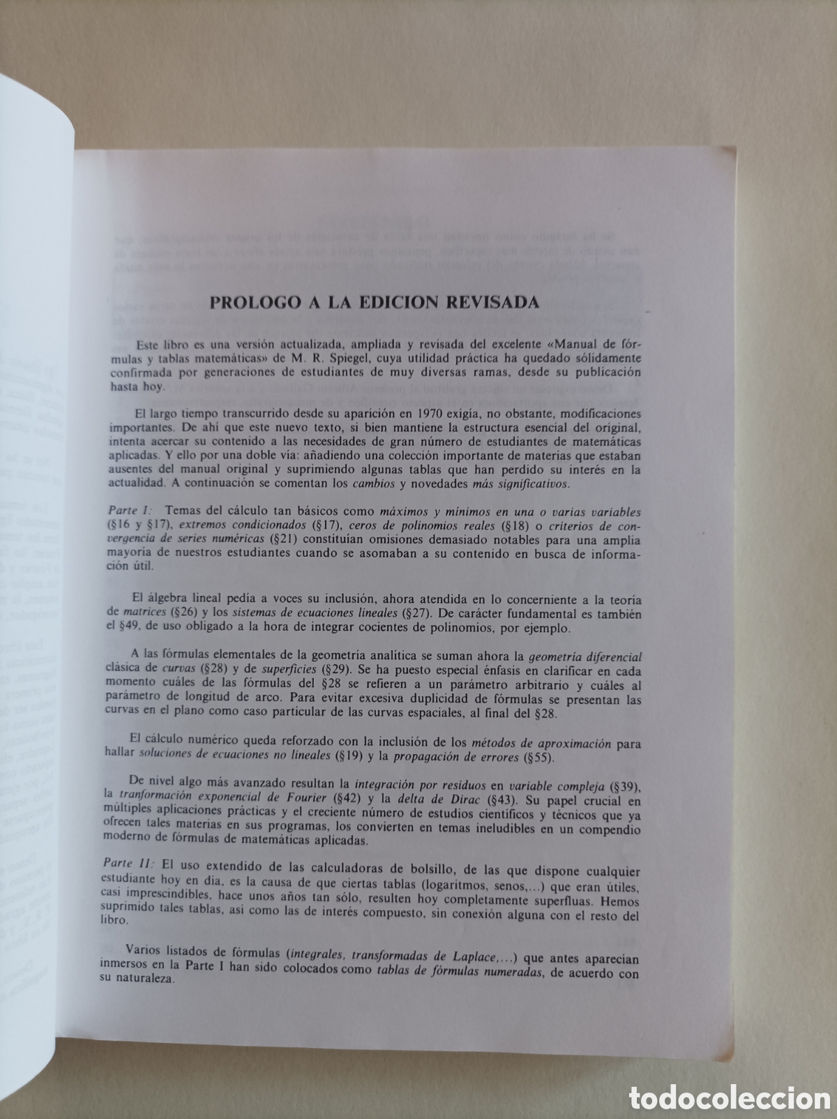 Libros de segunda mano de ciencias: F&oacute;rmulas y tablas de matem&aacute;tica aplicada / Murray R. Spiegel, Lorenzo Abellanas - Foto 6