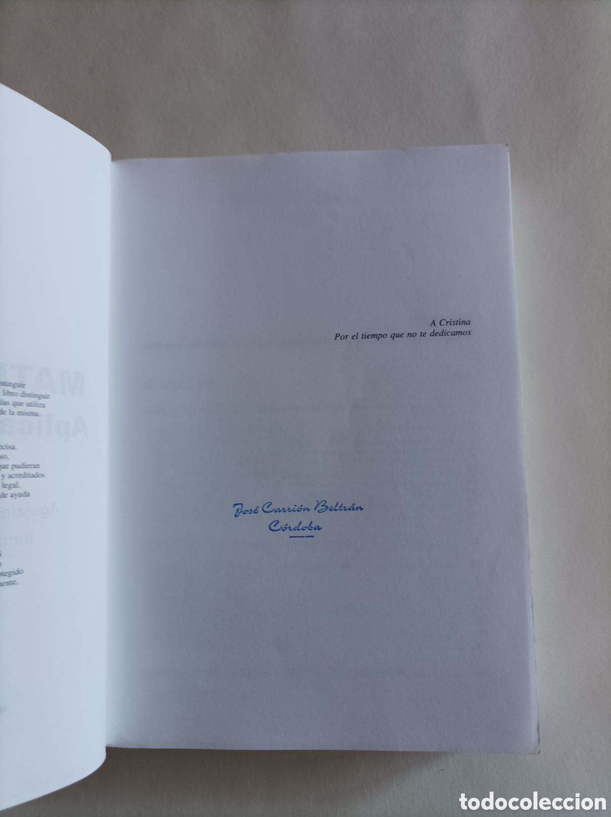 Libros de segunda mano de ciencias: Mathematica 3. Aplicaciones para PC / Agust&iacute;n Carrillo Albornoz Torres e inmaculada Llanas Centeno - Foto 3
