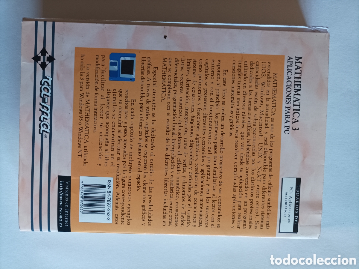 Libros de segunda mano de ciencias: Mathematica 3. Aplicaciones para PC / Agust&iacute;n Carrillo Albornoz Torres e inmaculada Llanas Centeno - Foto 11