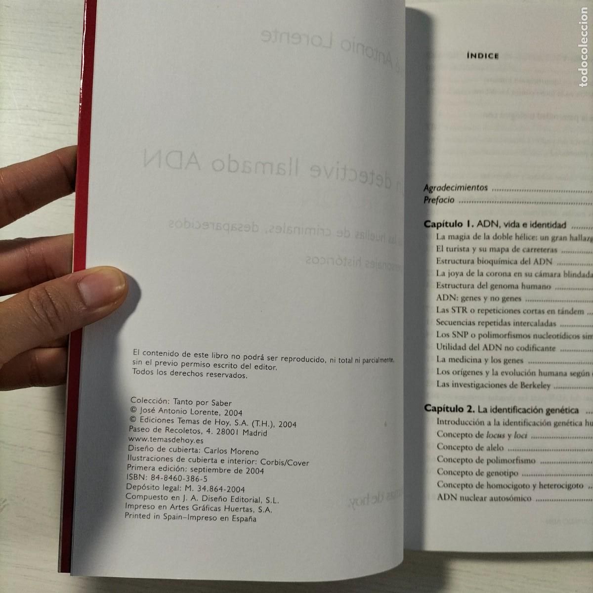 Libros de segunda mano: Un detective llamado ADN - Jos&eacute; Antonio Lorente - Foto 5