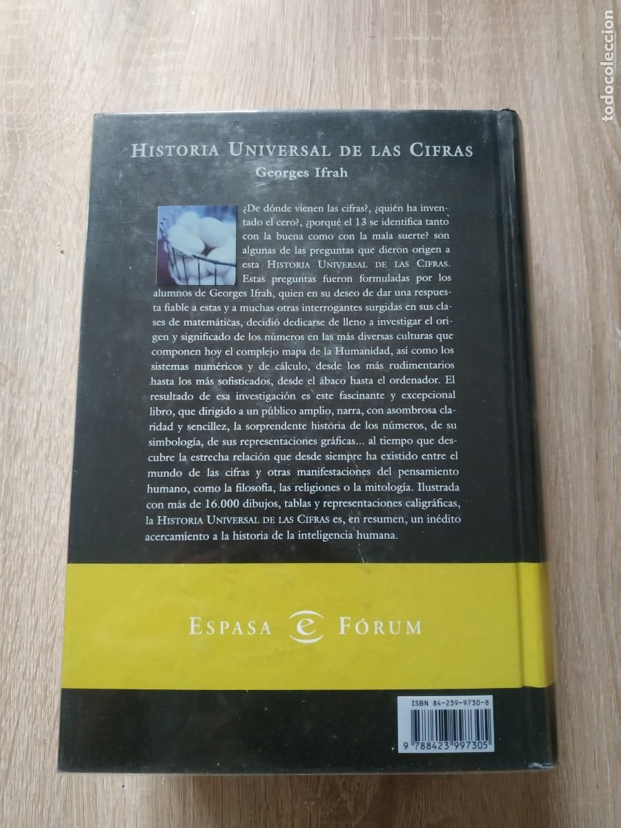 Libros de segunda mano de ciencias: Historia universal de las cifras - Georges Ifrah. Espasa - Foto 2