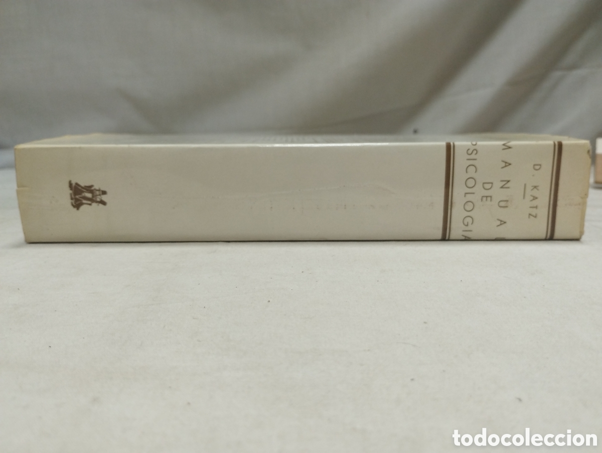 Libros de segunda mano de ciencias: Manual de psicolog&iacute;a. D. Katz, 1970 - Foto 3