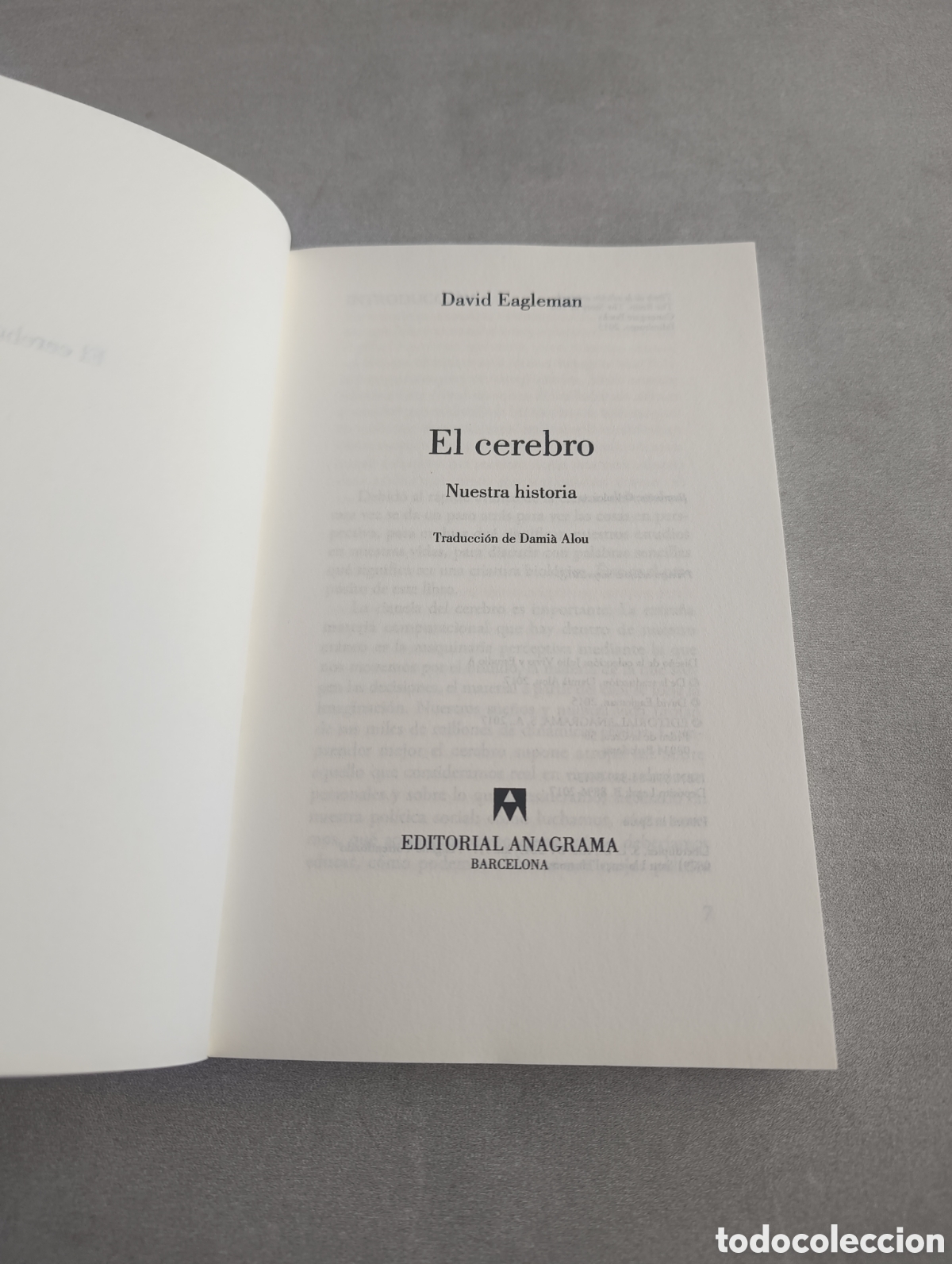 Libros de segunda mano: El cerebro. David Eagleman. Nuestra historia. - Foto 5