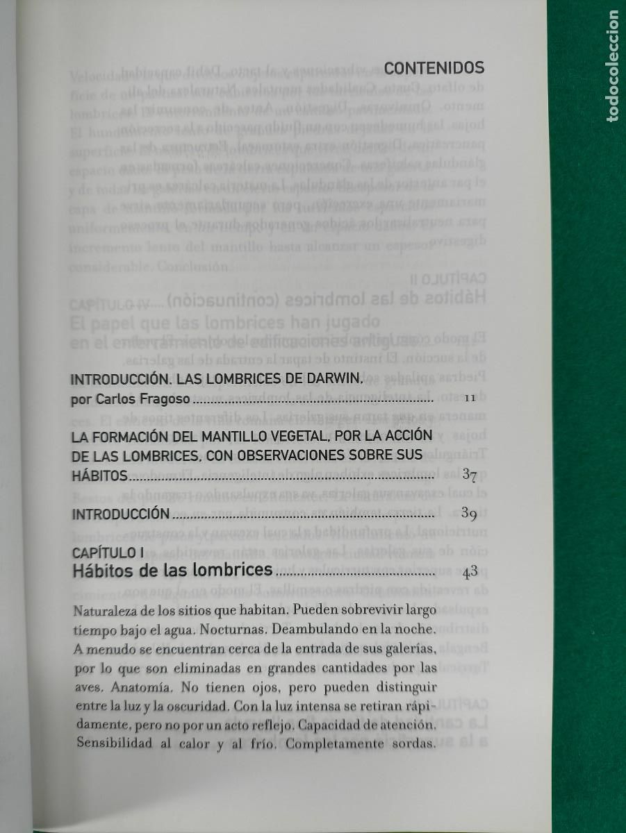 Libros de segunda mano: LA FORMACI&Oacute;N DEL MANTILLO VEGETAL / CHARLES DARWIN / 2011. CSIC - Foto 3