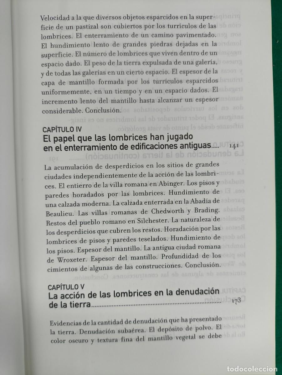 Libros de segunda mano: LA FORMACI&Oacute;N DEL MANTILLO VEGETAL / CHARLES DARWIN / 2011. CSIC - Foto 5