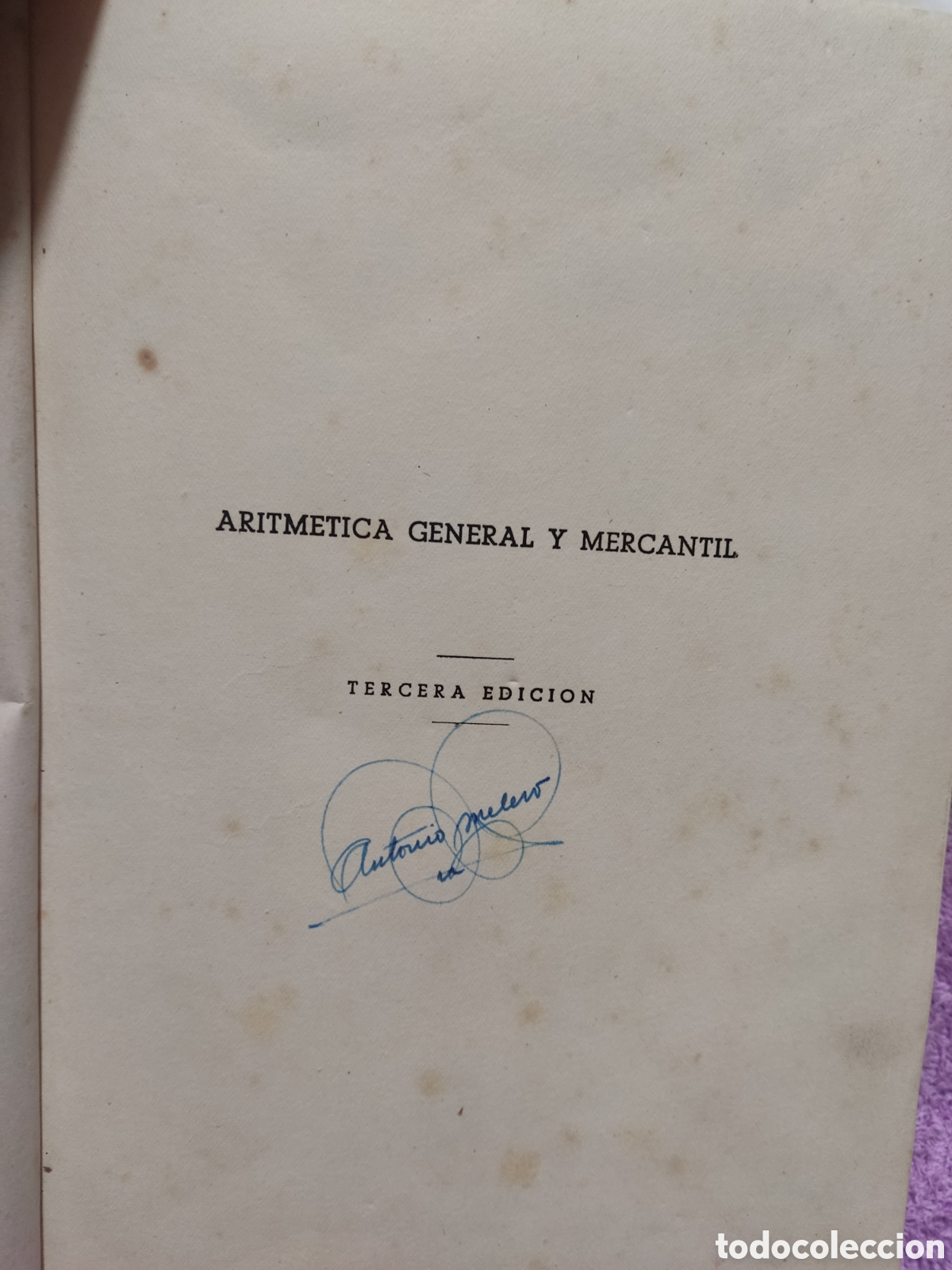 Libros de segunda mano de ciencias: Aritm&eacute;tica general y mercantil - Foto 2