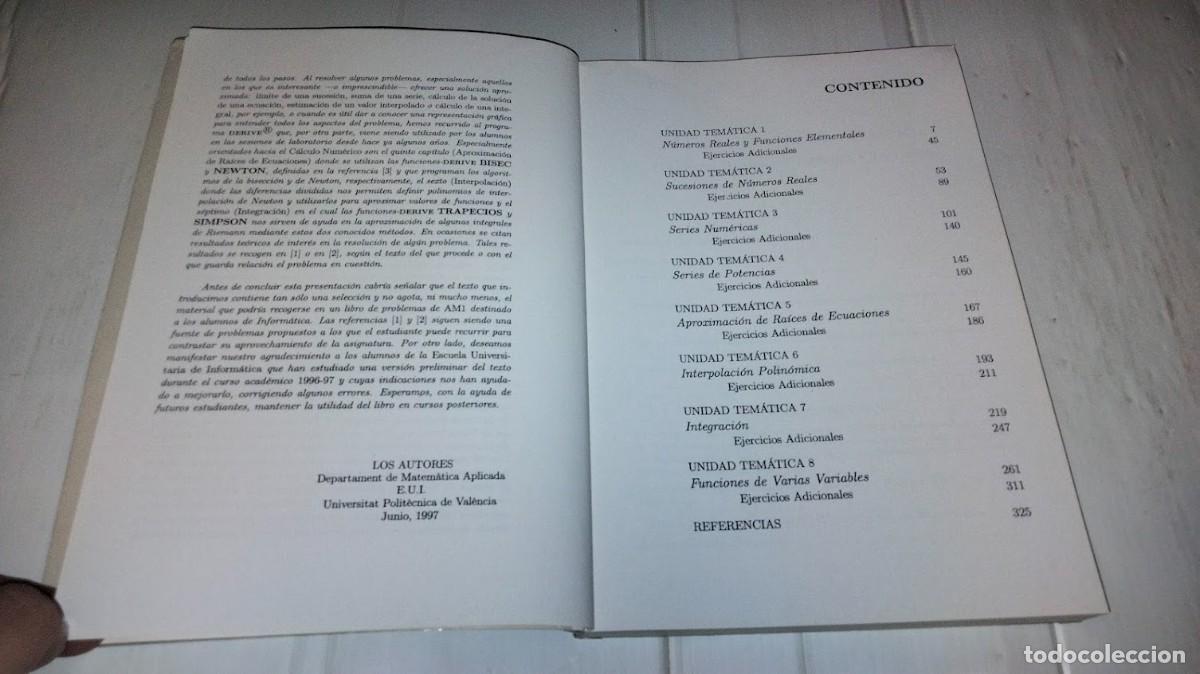 Libros de segunda mano de ciencias: An&aacute;lisis Matem&aacute;tico I - Vicent del Olmo y otros - 1997 - Foto 10