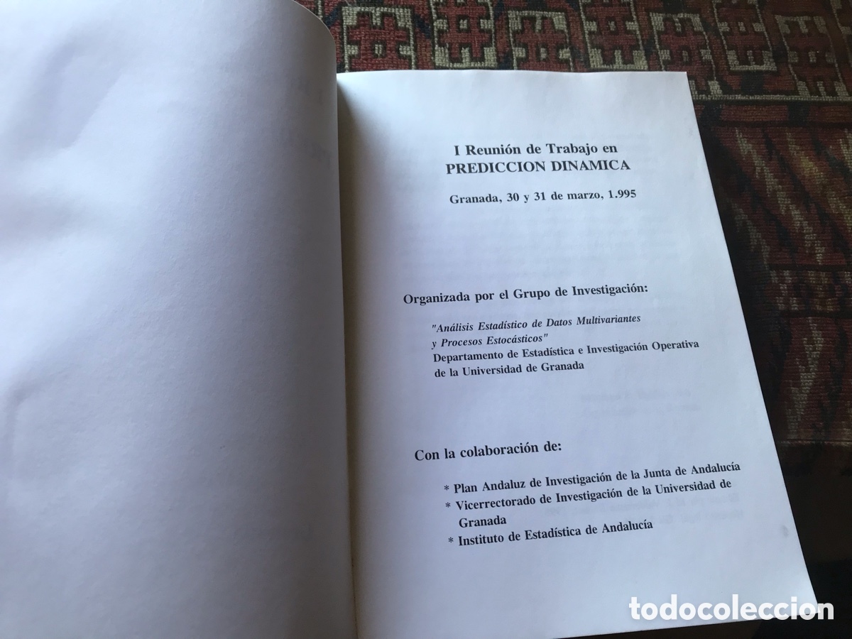 Libros de segunda mano de ciencias: Predicci&oacute;n din&aacute;mica. Granada 1995 - Foto 4