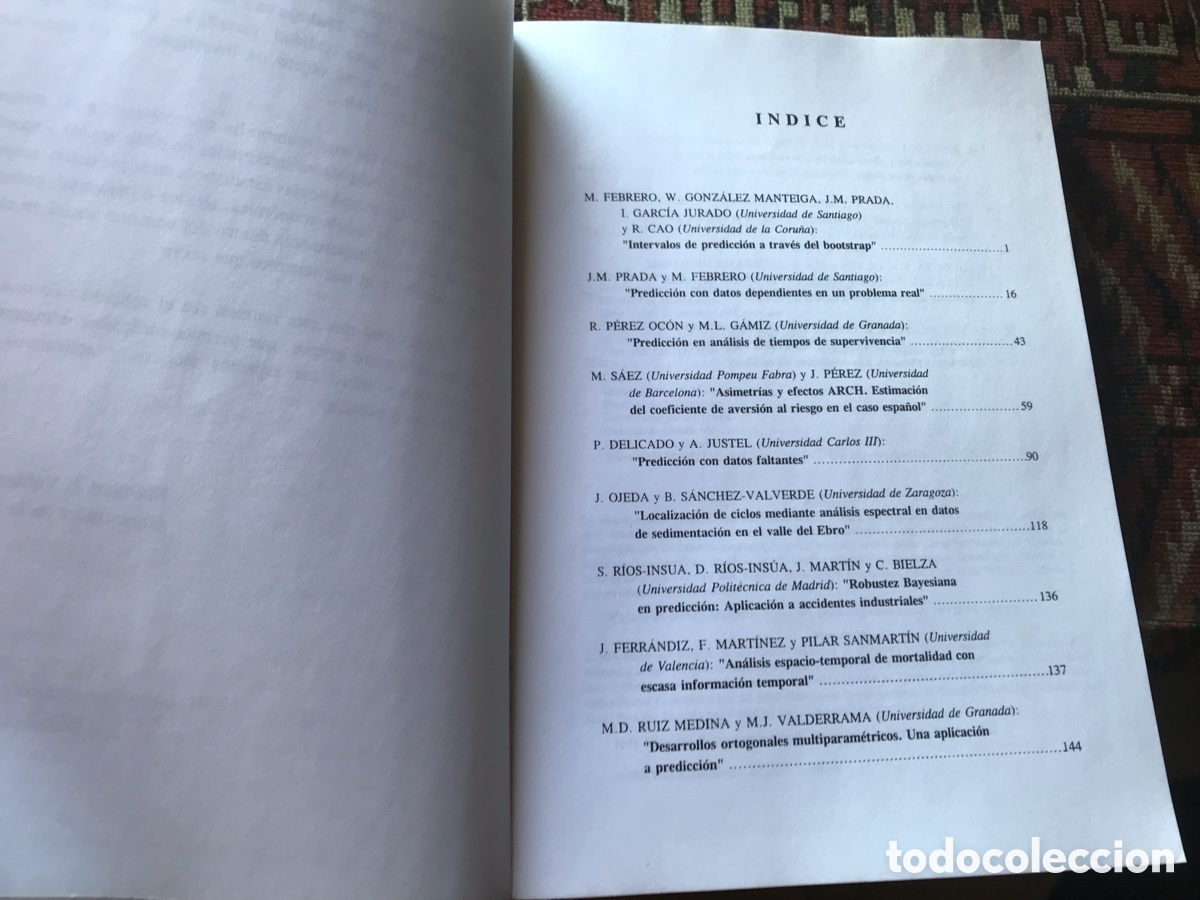 Libros de segunda mano de ciencias: Predicci&oacute;n din&aacute;mica. Granada 1995 - Foto 5