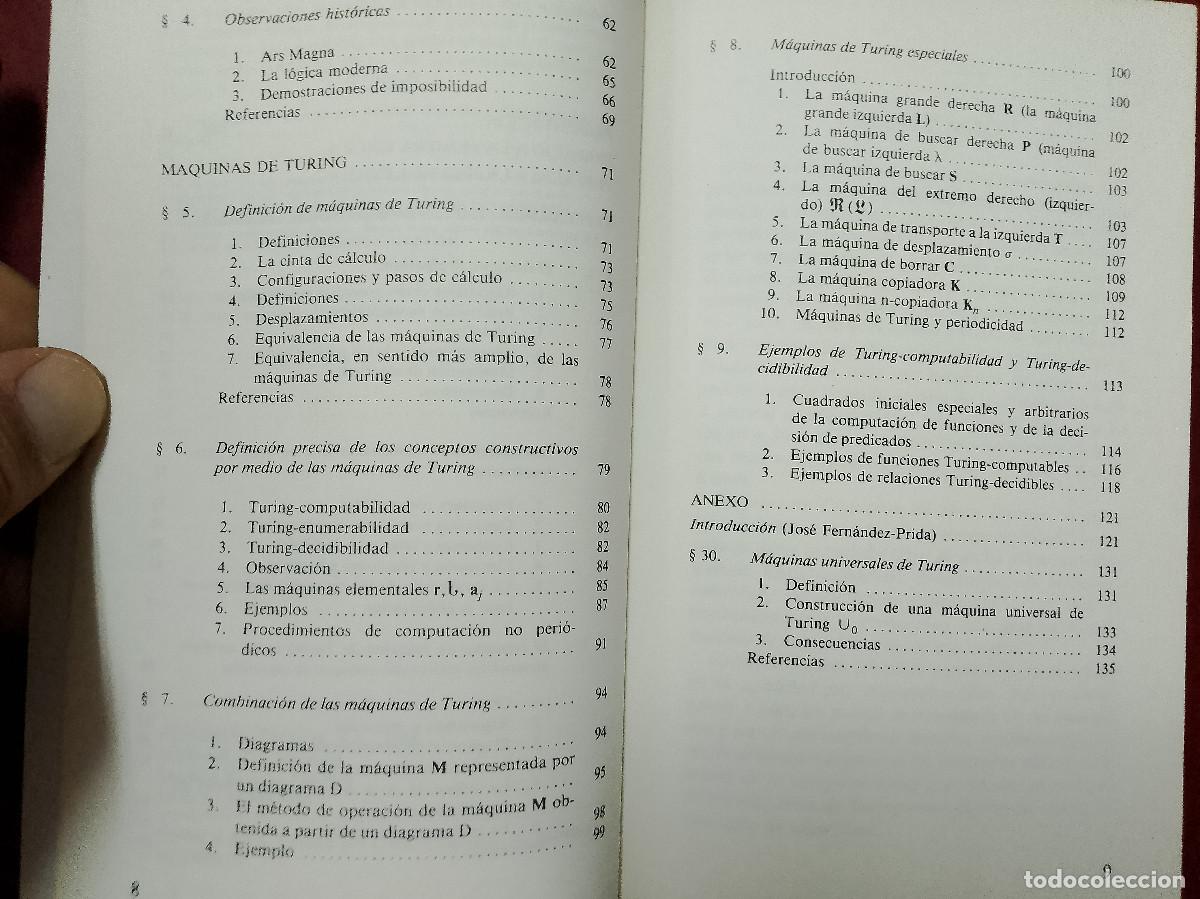 Libros de segunda mano de ciencias: Hans Hermes: Introducci&oacute;n a la teor&iacute;a de la computabilidad. Algoritmos y m&aacute;quinas - Foto 4