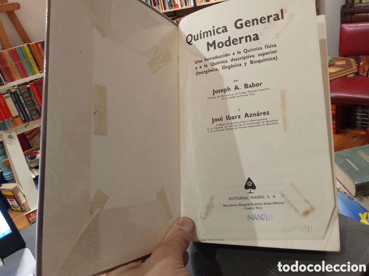 Libros de segunda mano de ciencias: Quimica general moderna Babor Ibarz - Editorial Marin - Foto 3