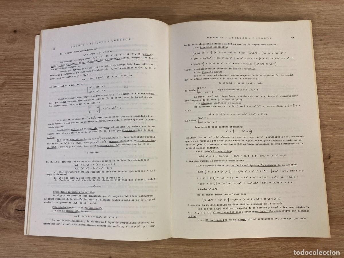 Libros de segunda mano de ciencias: Problemas de algebra lineal Tomo 1 E. T&eacute;bar Flores - Foto 5