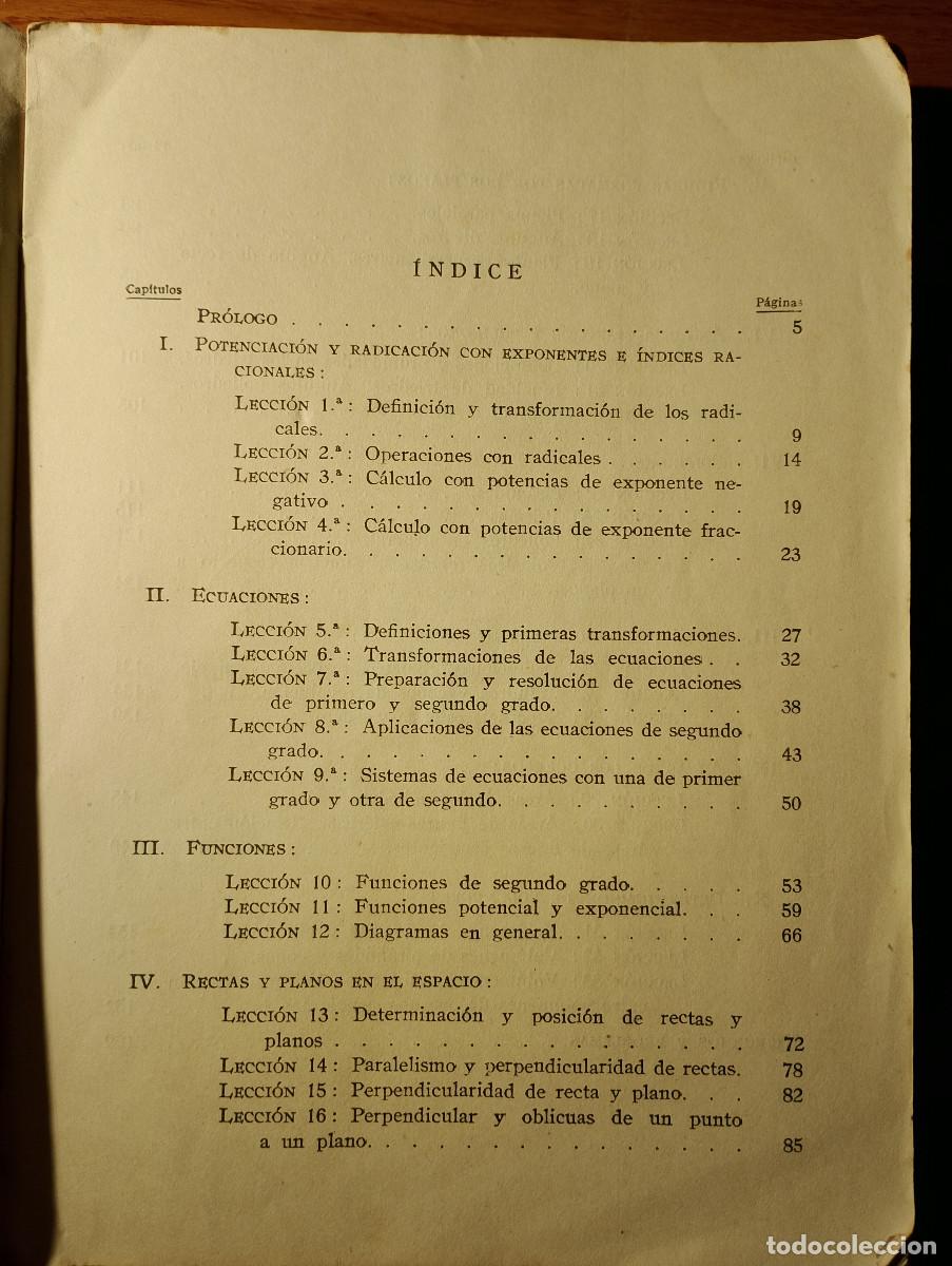 Libros de segunda mano de ciencias: MATEM&Aacute;TICAS CUARTO CURSO - Alfonzo Gironza (1954) - Foto 2