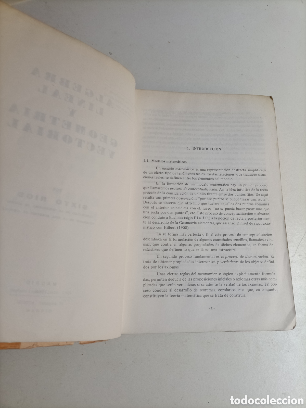 Libros de segunda mano de ciencias: &Aacute;lgebra lineal y geometr&iacute;a vectorial Sixto r&iacute;os - Foto 9