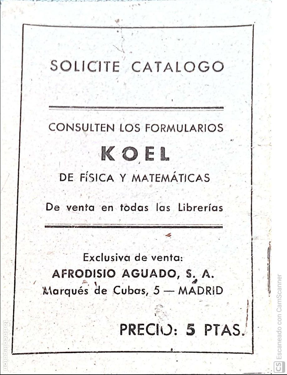 Libros de segunda mano de ciencias: Koel - Formulario de Qu&iacute;mica. Sexta edici&oacute;n ampliada. Colecci&oacute;n cient&iacute;fica Koel - Madrid. Librito d - Foto 4