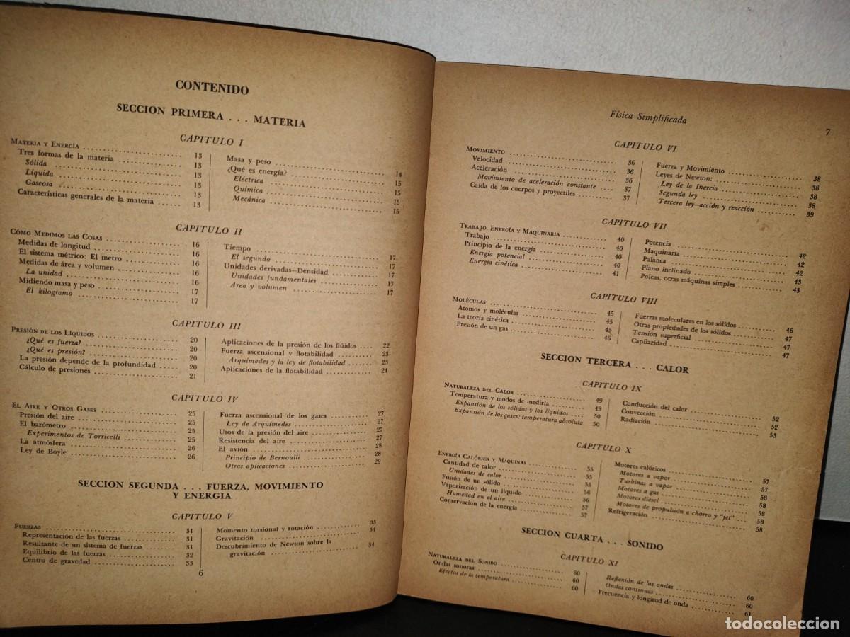 Libros de segunda mano de ciencias: 99- F&Iacute;SICA SIMPLIFICADA - IRA M. FREEMAN - EDICIONES MINERVA - 1969 - Foto 10