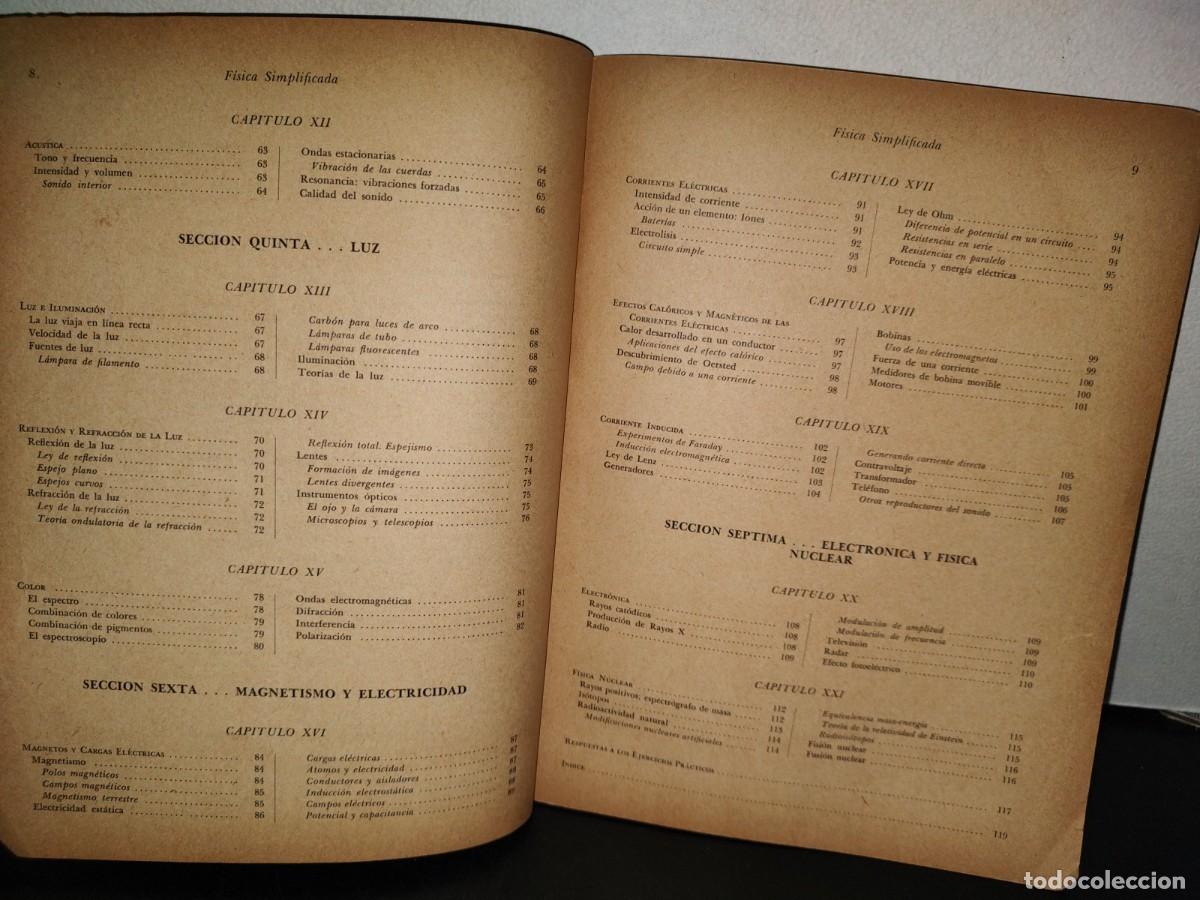 Libros de segunda mano de ciencias: 99- F&Iacute;SICA SIMPLIFICADA - IRA M. FREEMAN - EDICIONES MINERVA - 1969 - Foto 11