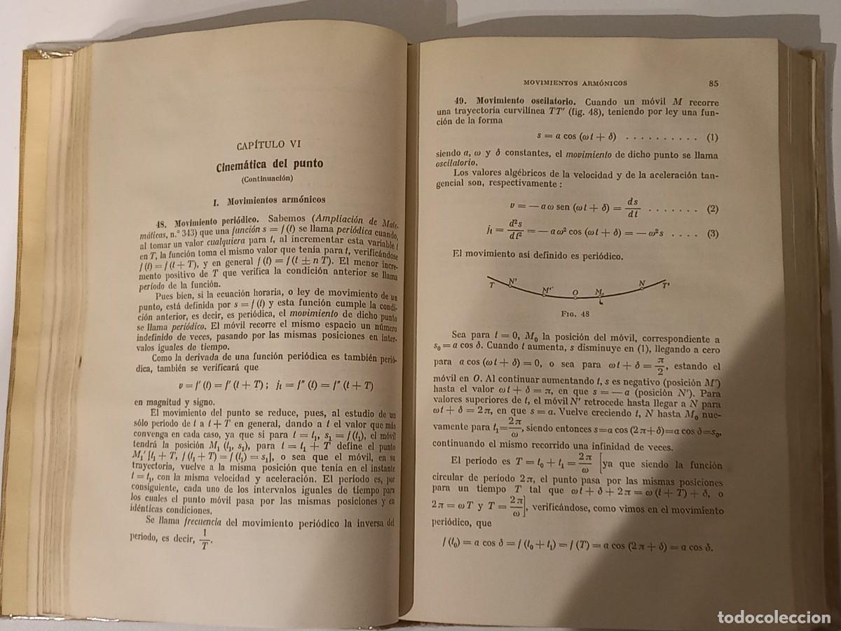 Libros de segunda mano de ciencias: ISIDORO RUBIO SANJU&Aacute;N. Mec&aacute;nica general. 1945 - Foto 4