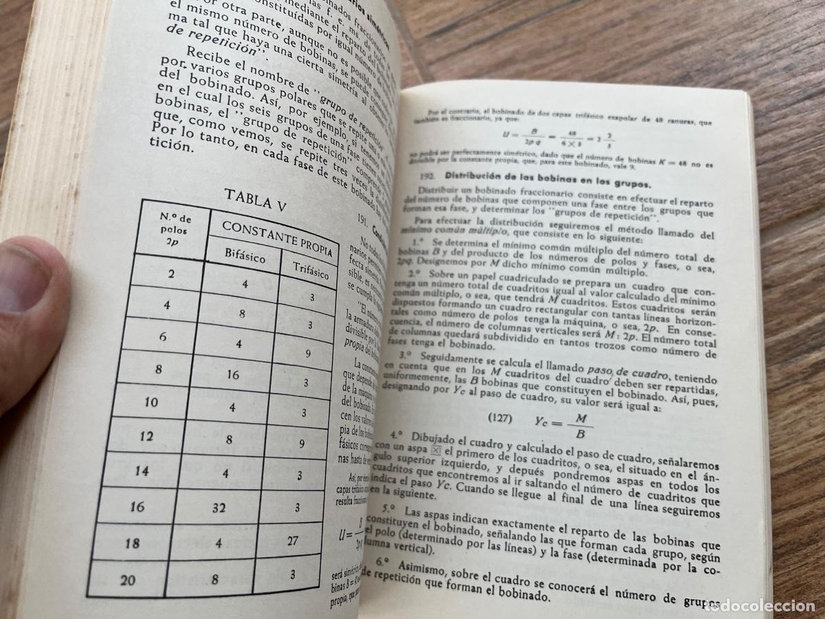 Libros de segunda mano de ciencias: Teoria y c&aacute;lculo de los bobinados electricos. Jes&uacute;s Rapp - Foto 5