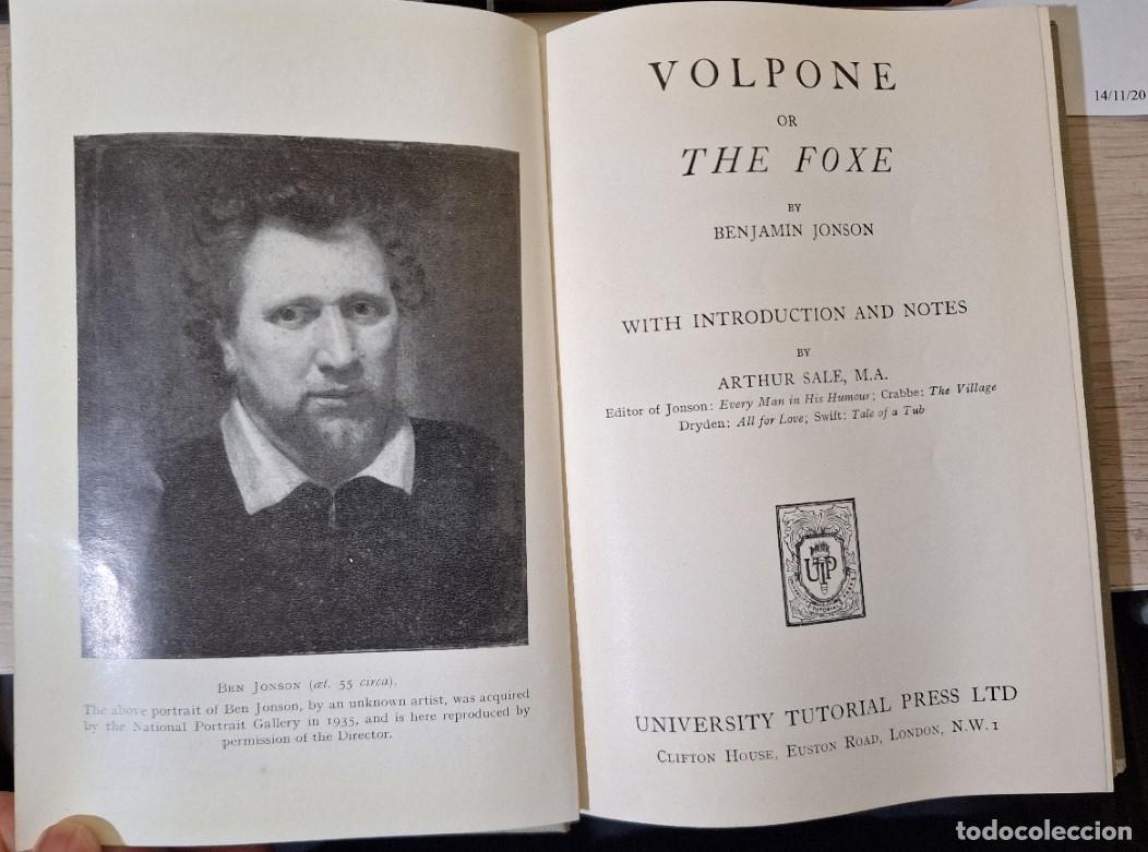 Libros de segunda mano de ciencias: VOLPONE OR THE FOXE. - JONSON, Benjamin. - Foto 2