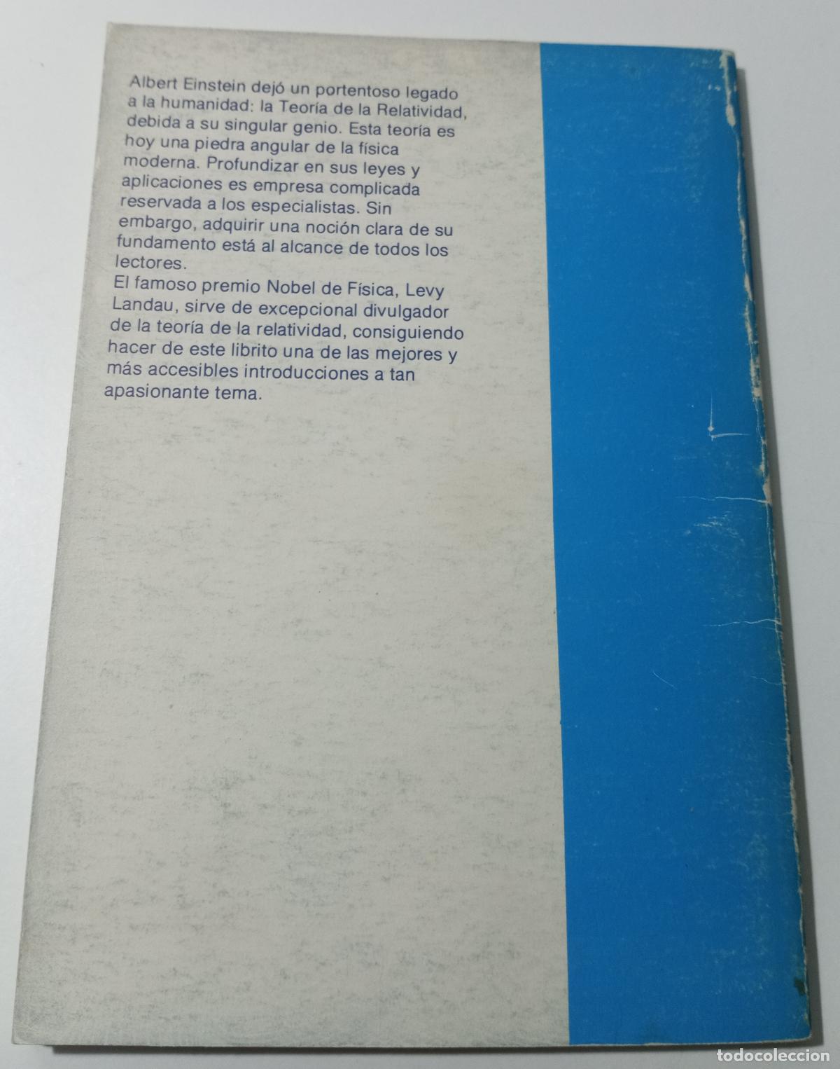 Libros de segunda mano de ciencias: Que es la teoria de la relatividad - Landau, L. - Foto 4