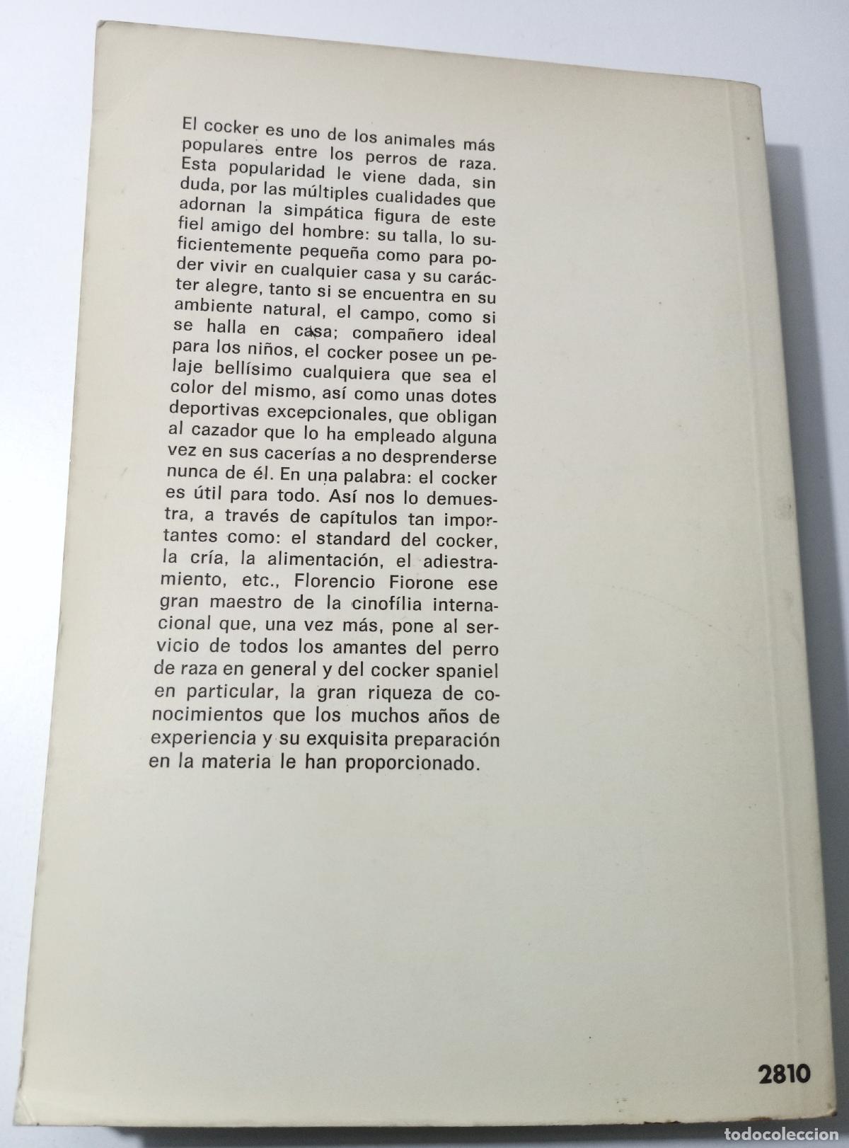 Libros de segunda mano: El Cocker Spaniel - Fiorone, Florencio - Foto 4