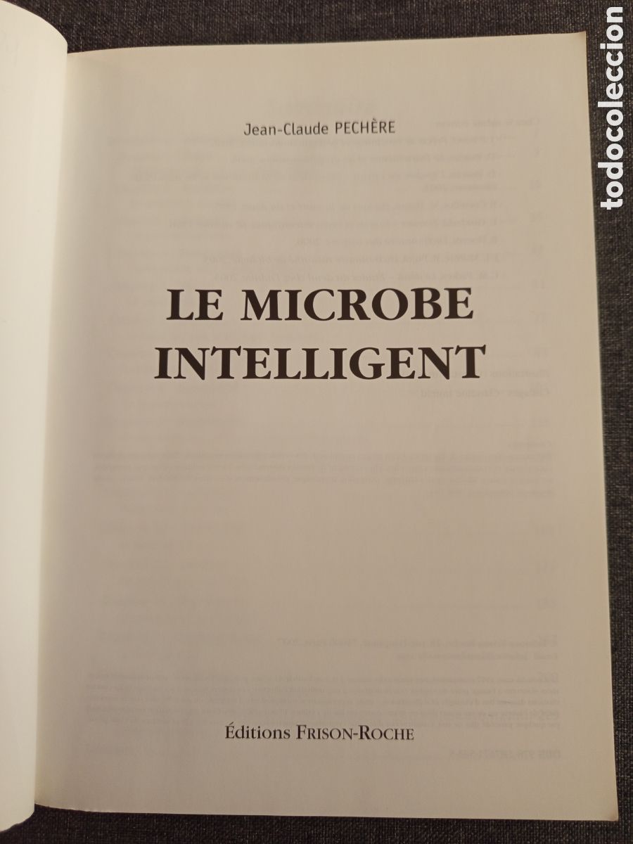 Libros de segunda mano: LE MICROBE INTELLIGENT(JEAN CLAUDE PECHERE) - Foto 2