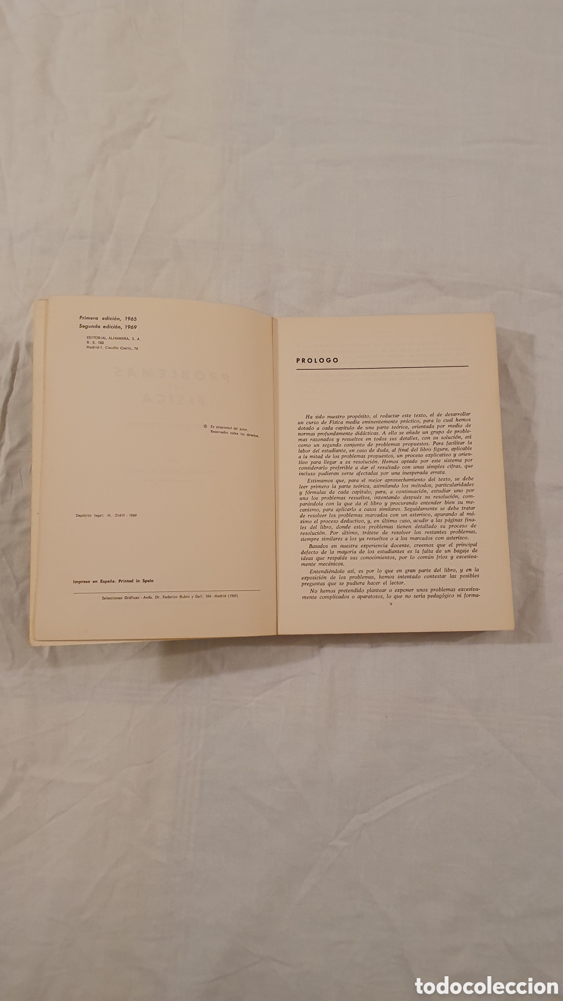 Libros de segunda mano de ciencias: Problemas de F&iacute;sica. Estudio Te&oacute;rico-Pr&aacute;ctico 1969 - Foto 8