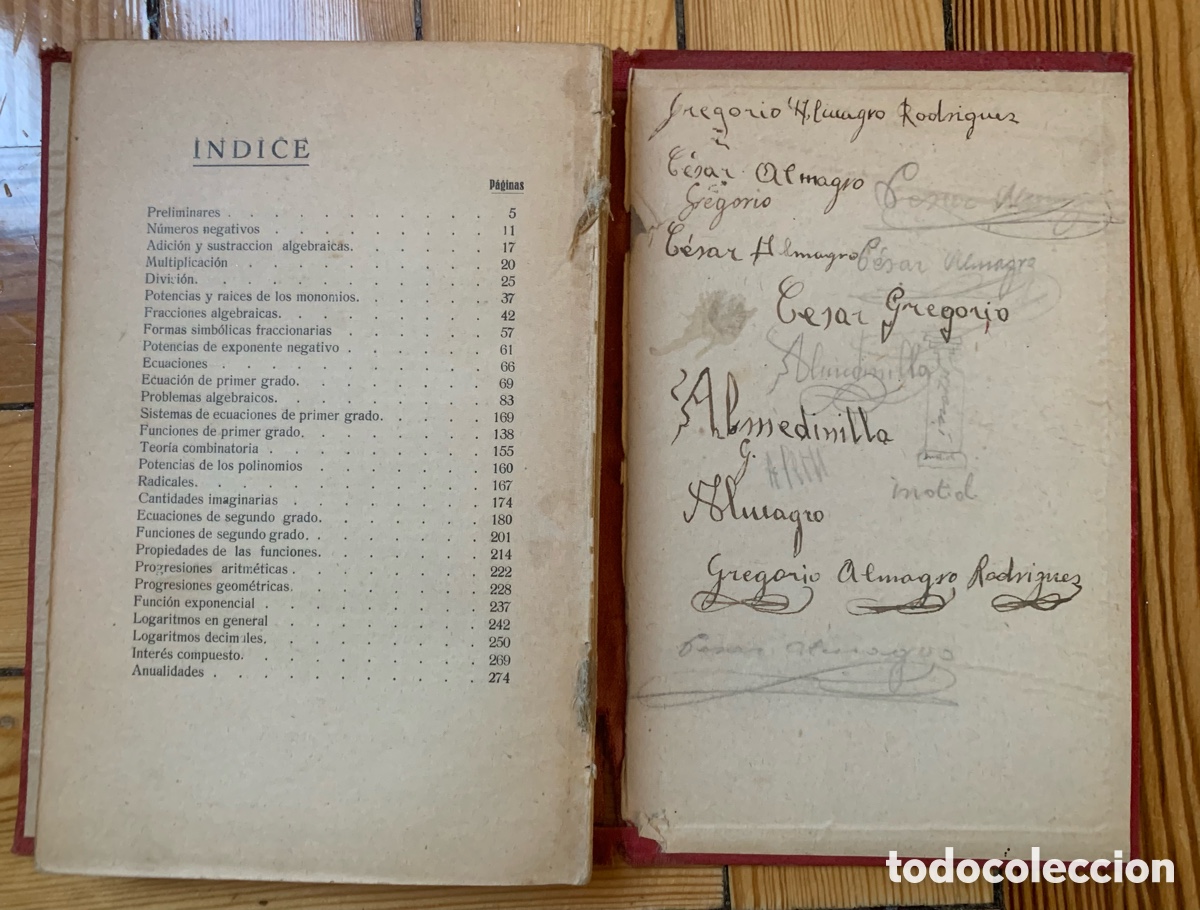 Libros de segunda mano de ciencias: Libro antiguo de &aacute;lgebra - Foto 7