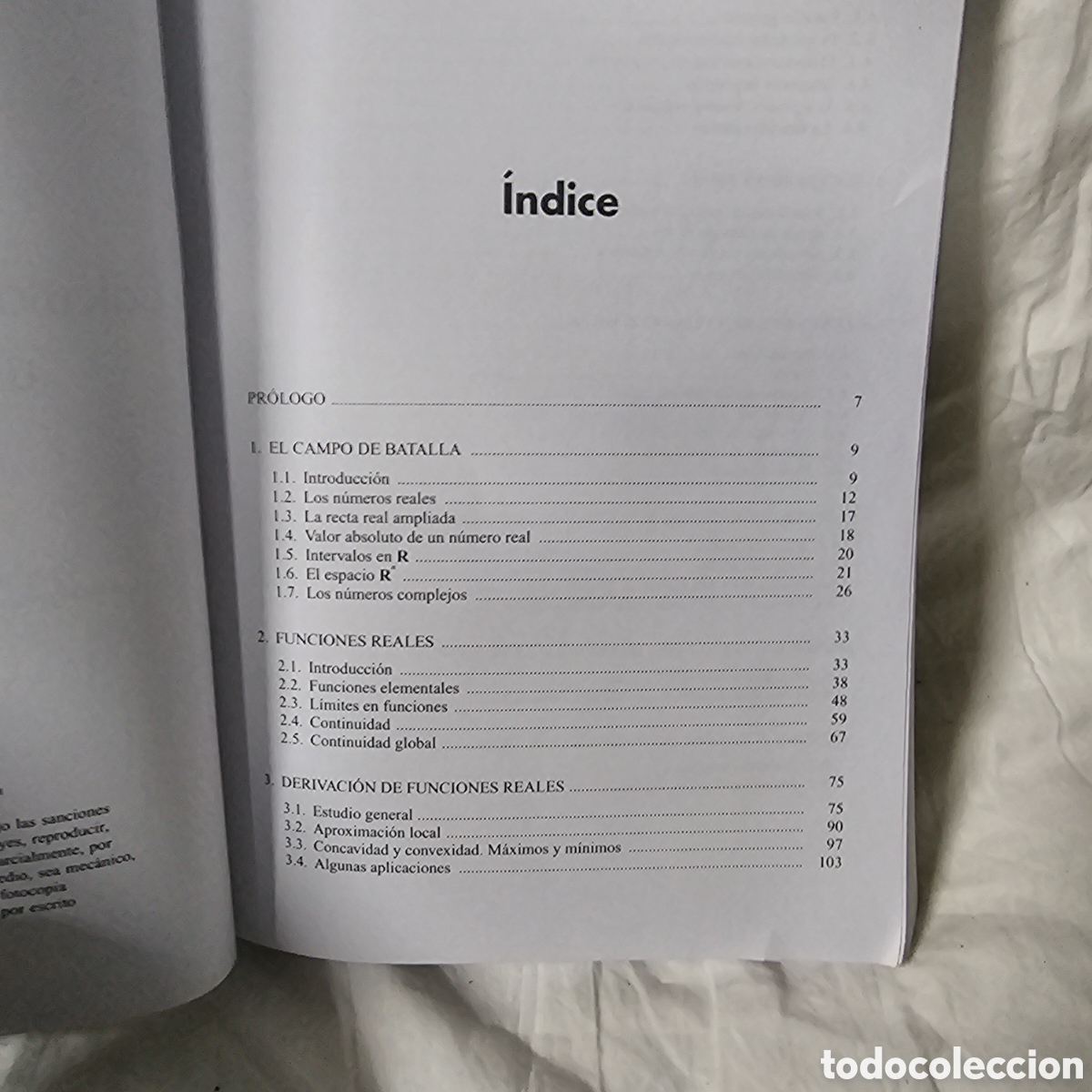 Libros de segunda mano de ciencias: C&aacute;lculo diferencial e integral. Una y varias variables - Mariano Soler Dorda - Foto 3