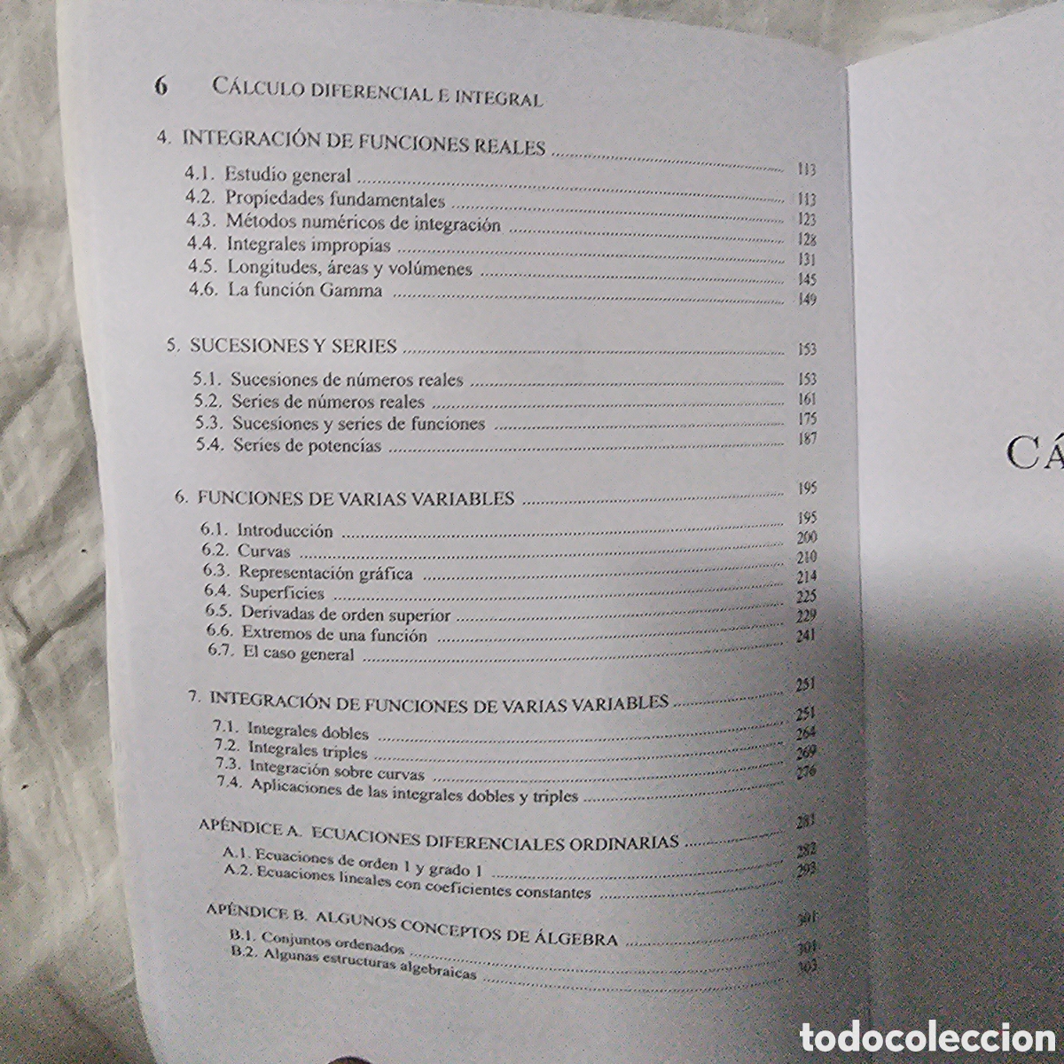 Libros de segunda mano de ciencias: C&aacute;lculo diferencial e integral. Una y varias variables - Mariano Soler Dorda - Foto 4