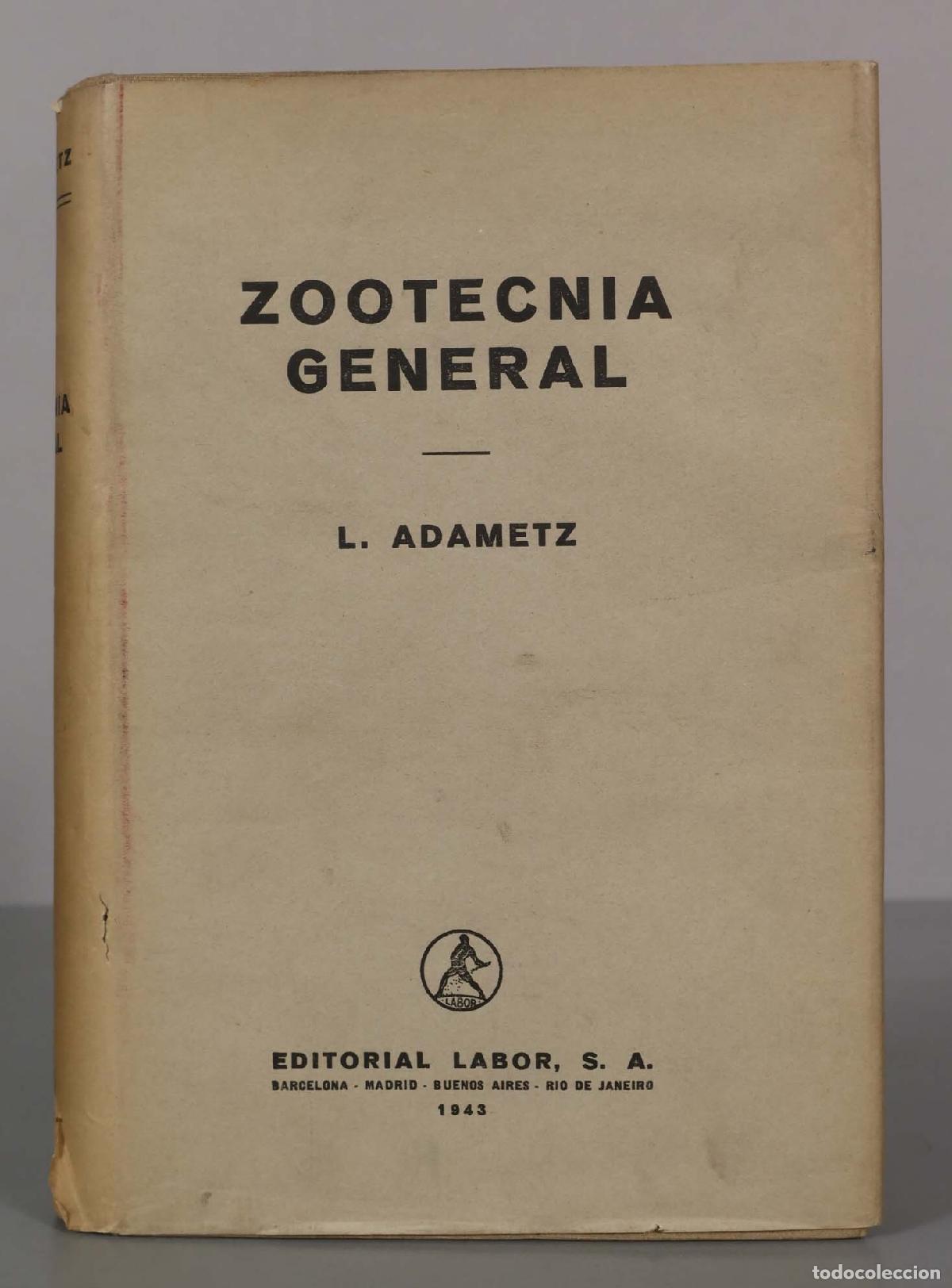 Libros de segunda mano: Zootecnia general Adametz, Leopold: - Foto 1