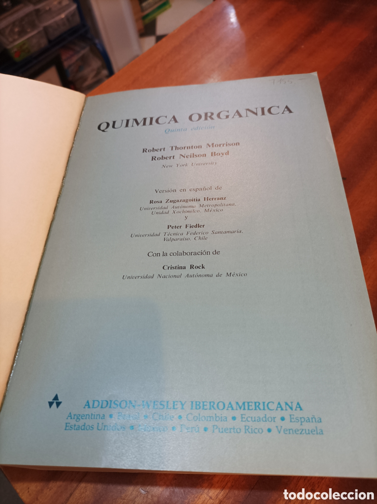 Libros de segunda mano de ciencias: QU&Iacute;MICA ORG&Aacute;NICA. MORRISON Y BOYD.5 EDICI&Oacute;N.1990 - Foto 2