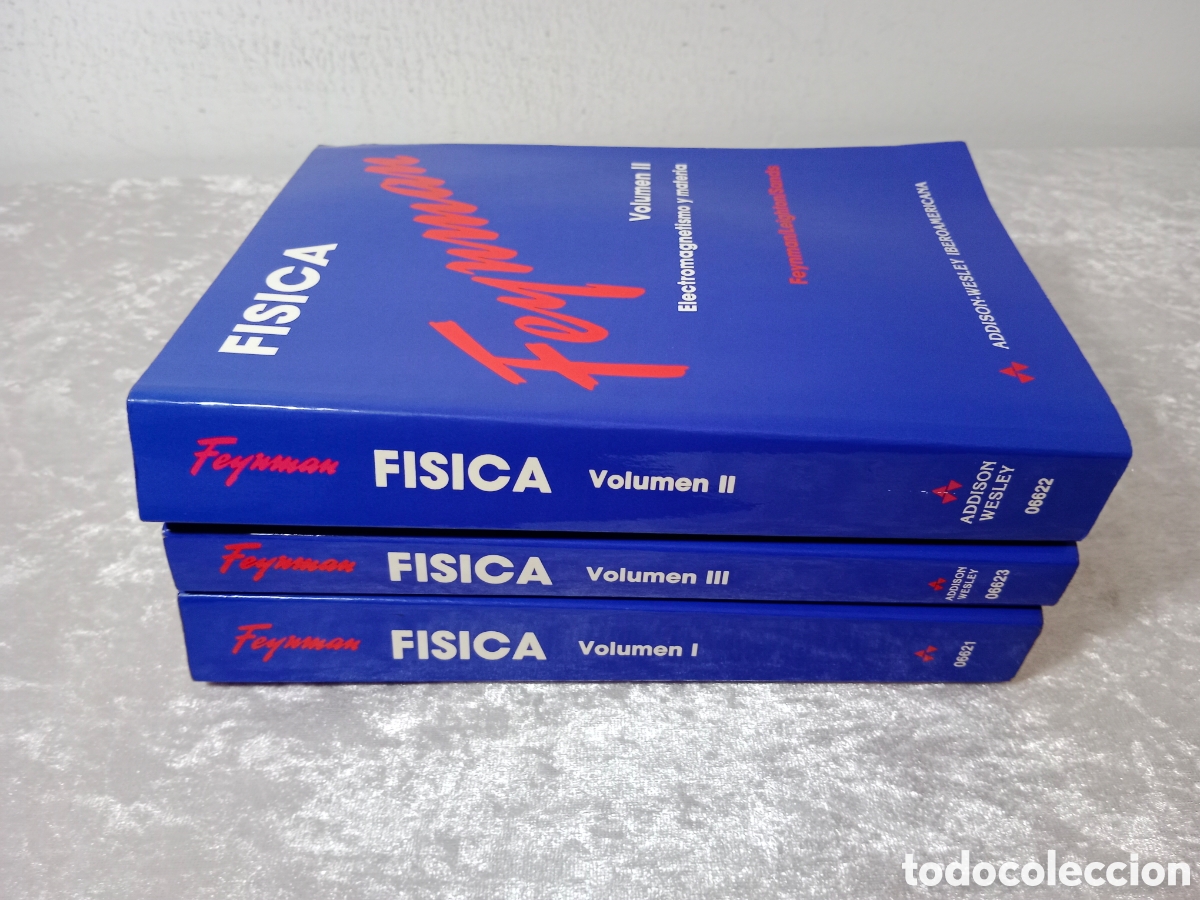 Libros de segunda mano de ciencias: F&Iacute;SICA FEYNMAN, I+II+II, 3 TOMOS ( OBRA COMPLETA) - Foto 3