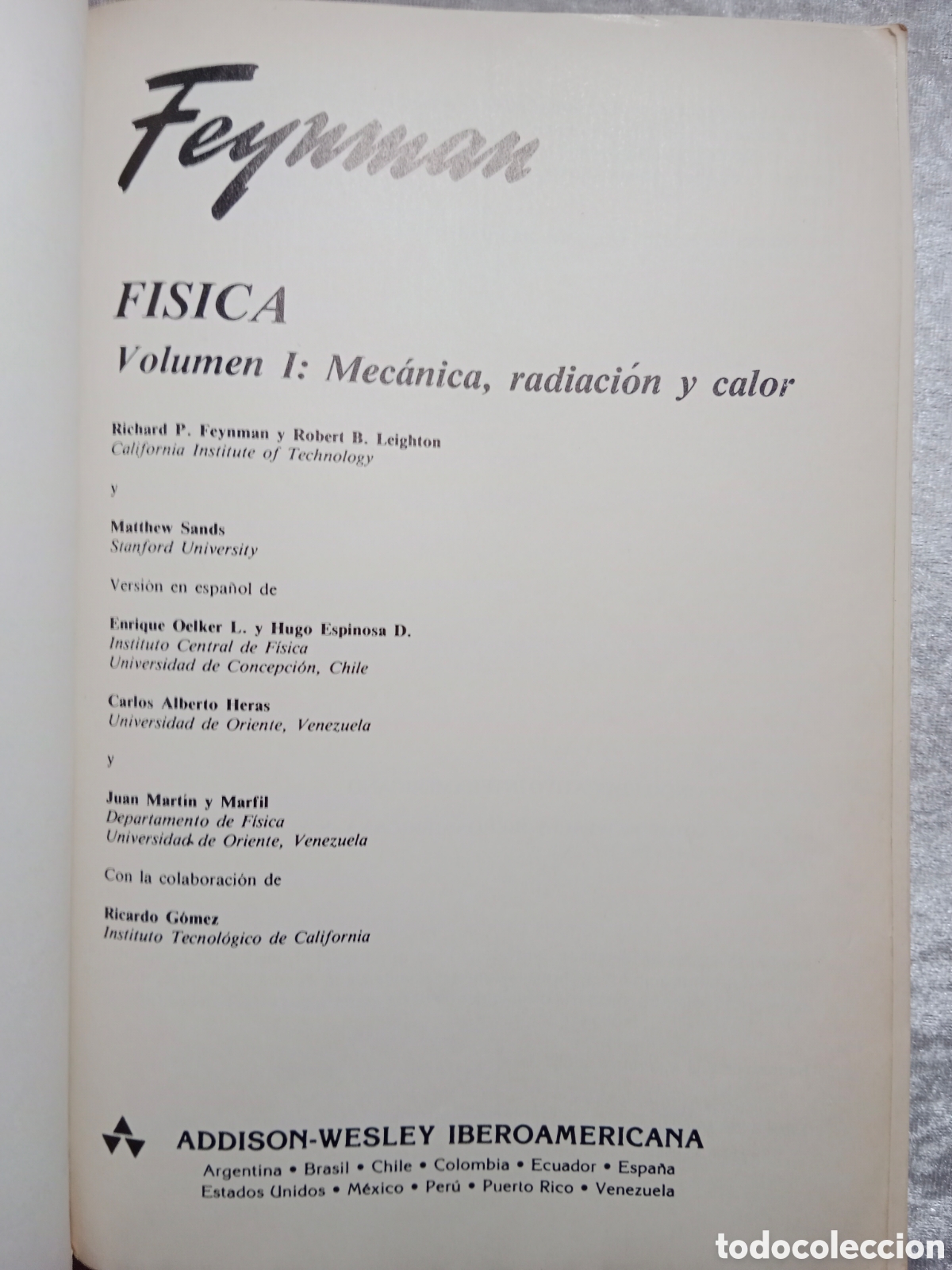 Libros de segunda mano de ciencias: F&Iacute;SICA FEYNMAN, I+II+II, 3 TOMOS ( OBRA COMPLETA) - Foto 5