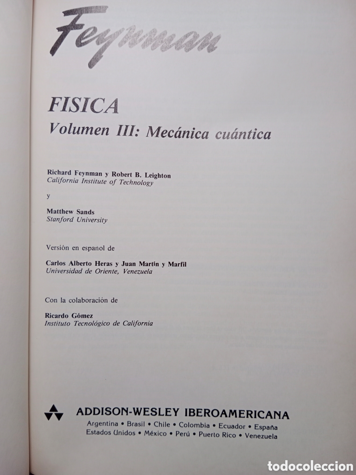 Libros de segunda mano de ciencias: F&Iacute;SICA FEYNMAN, I+II+II, 3 TOMOS ( OBRA COMPLETA) - Foto 7